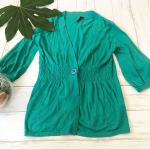 Topshop Green cardigan sweater size 2 small